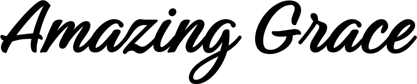 Vorschau des Bootsnamens "Amazing Grace" als Schriftzug für "Bootsbeschriftung Klassisch 48"