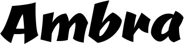 Vorschau des Bootsnamens "Ambra" als Schriftzug für "Bootsbeschriftung Neu 39"
