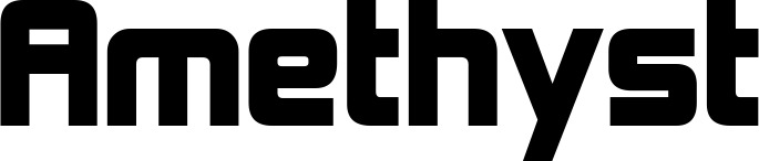 Vorschau des Bootsnamens "Amethyst" als Schriftzug für "Style Neu 25"