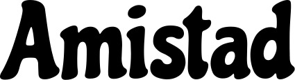 Vorschau des Bootsnamens "Amistad" als Schriftzug für "Bootsbeschriftung Klassisch 53"