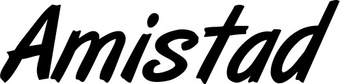 Vorschau des Bootsnamens "Amistad" als Schriftzug für "Bootsbeschriftung Klassisch 38"