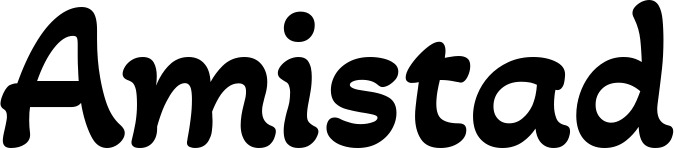 Vorschau des Bootsnamens "Amistad" als Schriftzug für "Style Klassisch 103"