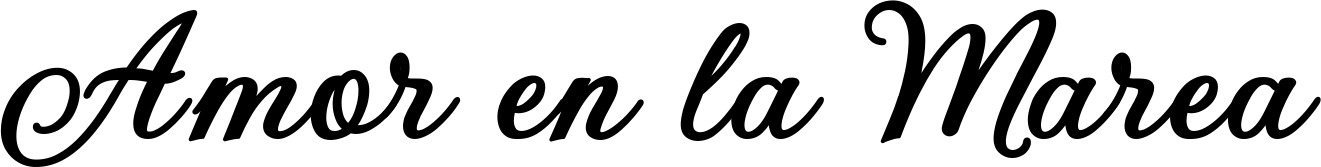 Vorschau des Bootsnamens "Amor en la Marea" als Schriftzug für "Bootsbeschriftung Klassisch 69"