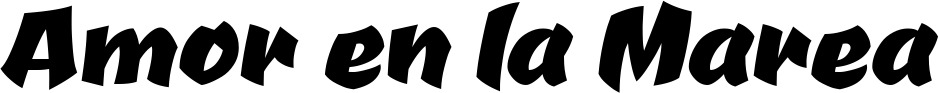 Vorschau des Bootsnamens "Amor en la Marea" als Schriftzug für "Bootsbeschriftung Neu 39"
