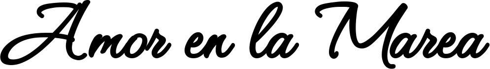 Vorschau des Bootsnamens "Amor en la Marea" als Schriftzug für "Bootsbeschriftung Klassisch 111"