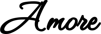 Vorschau des Bootsnamens "Amore" als Schriftzug für "Bootsbeschriftung Klassisch 111"