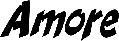 Vorschau des Bootsnamens "Amore" als Schriftzug für "Bootsbeschriftung Klassisch 31"