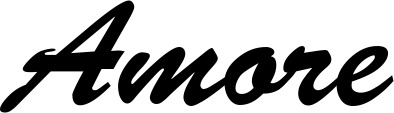 Vorschau des Bootsnamens "Amore" als Schriftzug für "Bootsbeschriftung Klassisch 03"