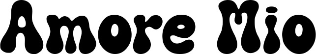 Vorschau des Bootsnamens "Amore Mio" als Schriftzug für "Bootsbeschriftung Neu 62"