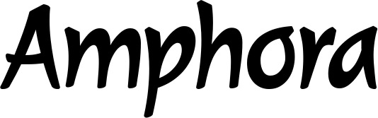 Vorschau des Bootsnamens "Amphora" als Schriftzug für "Bootsbeschriftung Klassisch 72"