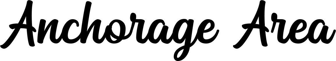 Vorschau des Bootsnamens "Anchorage Area" als Schriftzug für "Bootsbeschriftung Klassisch 43"