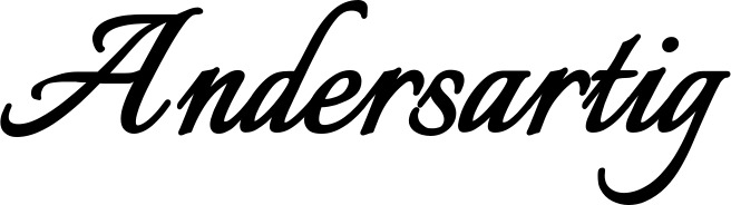Vorschau des Bootsnamens "Andersartig" als Schriftzug für "Bootsbeschriftung Klassisch 58"