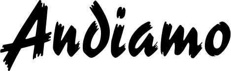 Vorschau des Bootsnamens "Andiamo" als Schriftzug für "Bootsbeschriftung Neu 10"