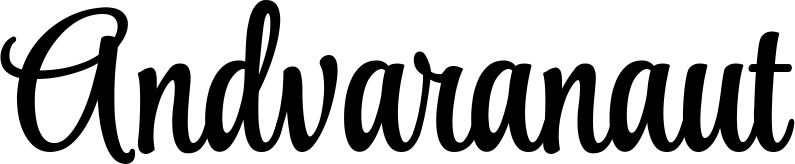 Vorschau des Bootsnamens "Andvaranaut" als Schriftzug für "Bootsbeschriftung Klassisch 101"