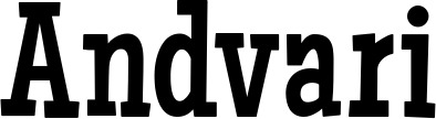 Vorschau des Bootsnamens "Andvari" als Schriftzug für "Bootsbeschriftung Neu 54"