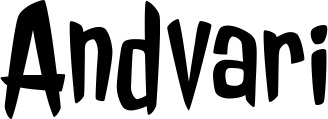 Vorschau des Bootsnamens "Andvari" als Schriftzug für "Bootsbeschriftung Neu 46"