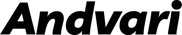 Vorschau des Bootsnamens "Andvari" als Schriftzug für "Bootsbeschriftung Kursiv 06"