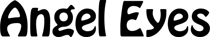 Vorschau des Bootsnamens "Angel Eyes" als Schriftzug für "Bootsbeschriftung Fett 01"