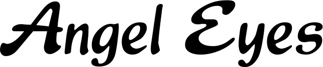 Vorschau des Bootsnamens "Angel Eyes" als Schriftzug für "Bootsbeschriftung Klassisch 15"