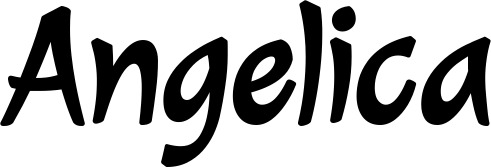 Vorschau des Bootsnamens "Angelica" als Schriftzug für "Bootsbeschriftung Klassisch 72"