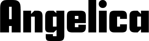 Vorschau des Bootsnamens "Angelica" als Schriftzug für "Bootsbeschriftung Neu 11"