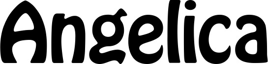 Vorschau des Bootsnamens "Angelica" als Schriftzug für "Bootsbeschriftung Fett 01"