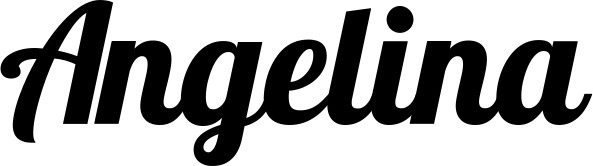 Vorschau des Bootsnamens "Angelina" als Schriftzug für "Style Neu 60"