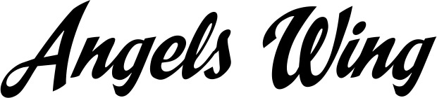 Bootsname 'Angels Wing' angezeigt als 'Bootsbeschriftung Klassisch 29'