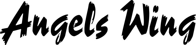 Vorschau des Bootsnamens "Angels Wing" als Schriftzug für "Bootsbeschriftung Neu 10"