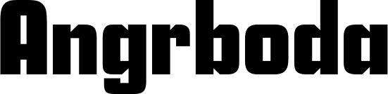Vorschau des Bootsnamens "Angrboda" als Schriftzug für "Bootsbeschriftung Neu 11"