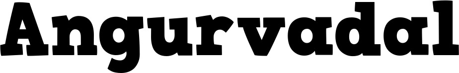 Vorschau des Bootsnamens "Angurvadal" als Schriftzug für "Bootsbeschriftung Fett 03"