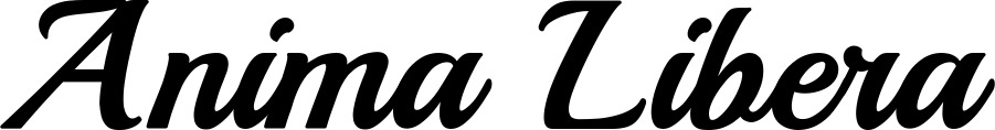 Vorschau des Bootsnamens "Anima Libera" als Schriftzug für "Bootsbeschriftung Klassisch 86"