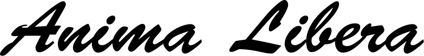 Vorschau des Bootsnamens "Anima Libera" als Schriftzug für "Bootsbeschriftung Klassisch 03"