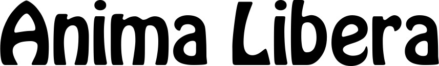 Vorschau des Bootsnamens "Anima Libera" als Schriftzug für "Bootsbeschriftung Fett 01"