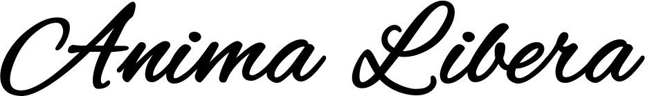 Vorschau des Bootsnamens "Anima Libera" als Schriftzug für "Bootsbeschriftung Klassisch 35"