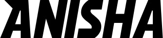 Vorschau des Bootsnamens "Anisha" als Schriftzug für "Bootsbeschriftung Neu 15"