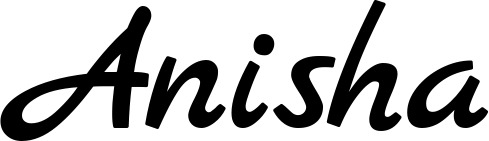 Bootsname 'Anisha' angezeigt als 'Bootsbeschriftung Klassisch 77'