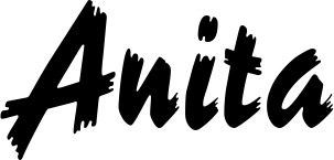 Vorschau des Bootsnamens "Anita" als Schriftzug für "Bootsbeschriftung Neu 10"