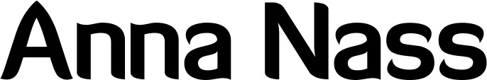 Vorschau des Bootsnamens "Anna Nass" als Schriftzug für "Bootsbeschriftung Normal 06"