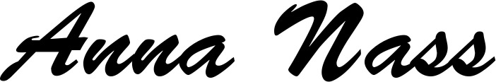 Vorschau des Bootsnamens "Anna Nass" als Schriftzug für "Bootsbeschriftung Klassisch 03"