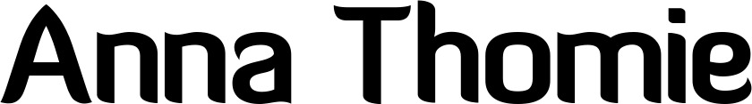 Vorschau des Bootsnamens "Anna Thomie" als Schriftzug für "Bootsbeschriftung Normal 06"