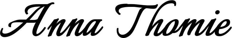 Vorschau des Bootsnamens "Anna Thomie" als Schriftzug für "Bootsbeschriftung Klassisch 58"