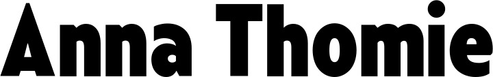 Vorschau des Bootsnamens "Anna Thomie" als Schriftzug für "Bootsbeschriftung Fett 24"