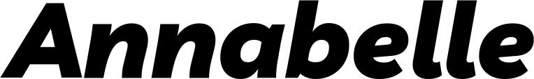 Vorschau des Bootsnamens "Annabelle" als Schriftzug für "Bootsbeschriftung Kursiv 06"