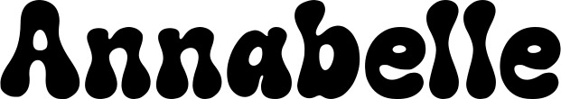 Vorschau des Bootsnamens "Annabelle" als Schriftzug für "Bootsbeschriftung Neu 62"