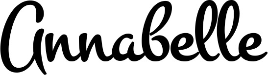 Vorschau des Bootsnamens "Annabelle" als Schriftzug für "Bootsbeschriftung Klassisch 81"