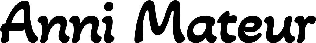 Vorschau des Bootsnamens "Anni Mateur" als Schriftzug für "Bootsbeschriftung Klassisch 103"