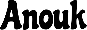Vorschau des Bootsnamens "Anouk" als Schriftzug für "Bootsbeschriftung Klassisch 53"
