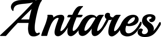 Vorschau des Bootsnamens "Antares" als Schriftzug für "Bootsbeschriftung Klassisch 86"