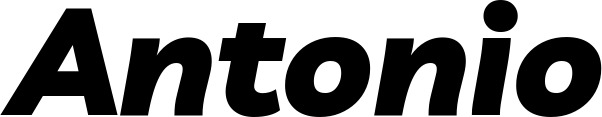 Vorschau des Bootsnamens "Antonio" als Schriftzug für "Bootsbeschriftung Kursiv 06"